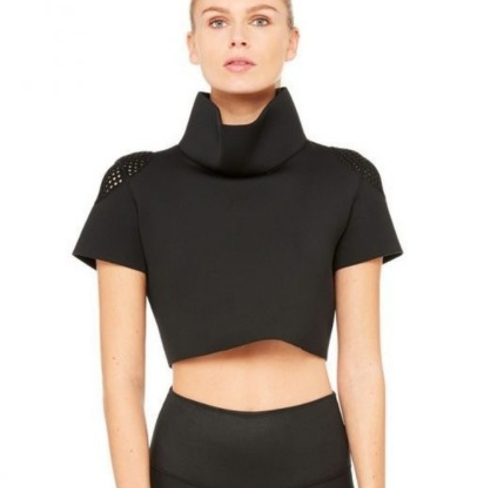 ALO Yoga In Shape Short Sleeve Crop Top M